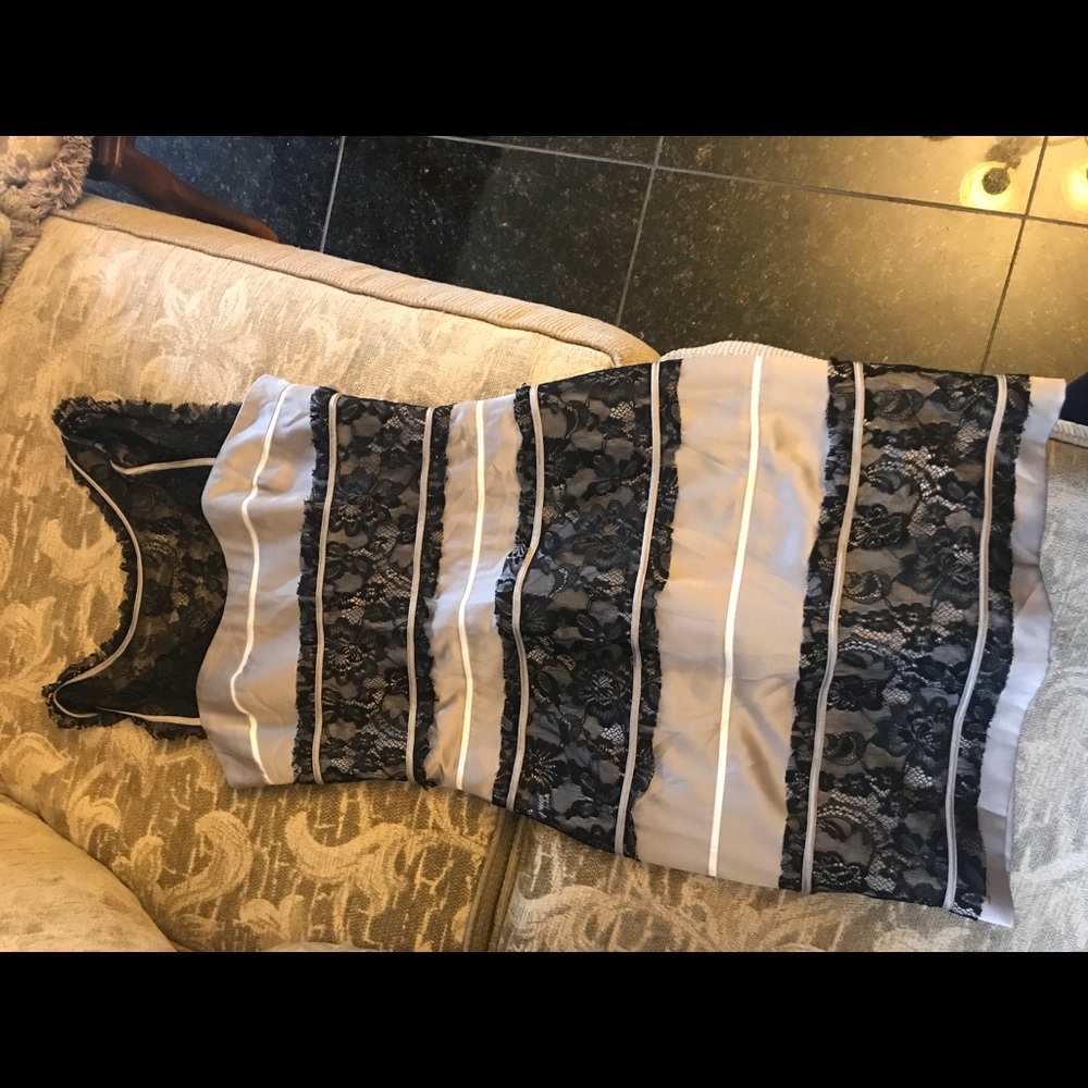 BCBG short dress black lace
